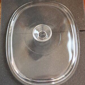 PYREX Replacement DC 1 1/2 C Oval Lid Discontinued Piece Originals Clear